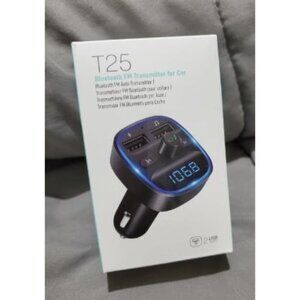 New FM Transmitter, 2022 Upgraded Bluetooth FM Transmitter Wireless Radio